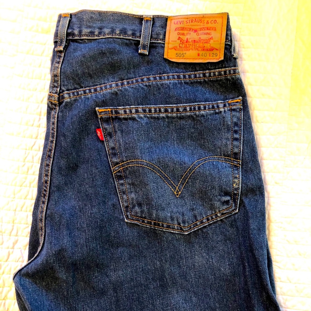 Levi’s Men’s 505 40x29 Regular Fit Jeans